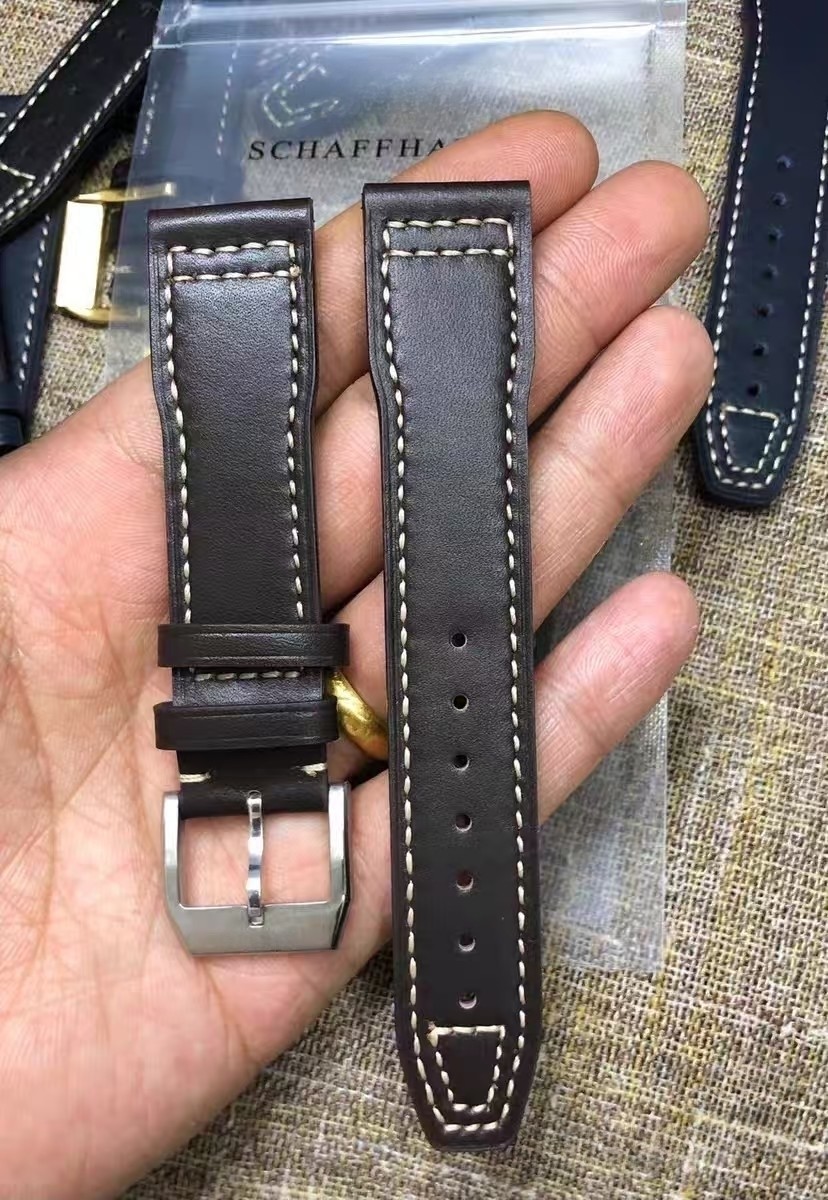 20mm Leather Quick Release Watch Band Strap Fits IWC Pilot Portofino Mark XX