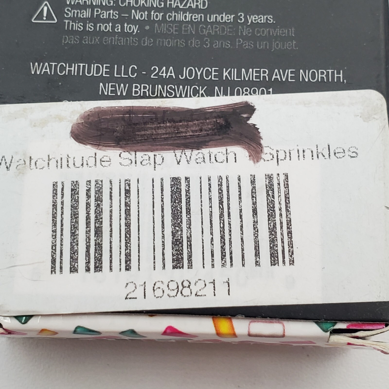 Watchitude Sprinkles Adult Watch 450 White Slap Band Limited Edition New READ