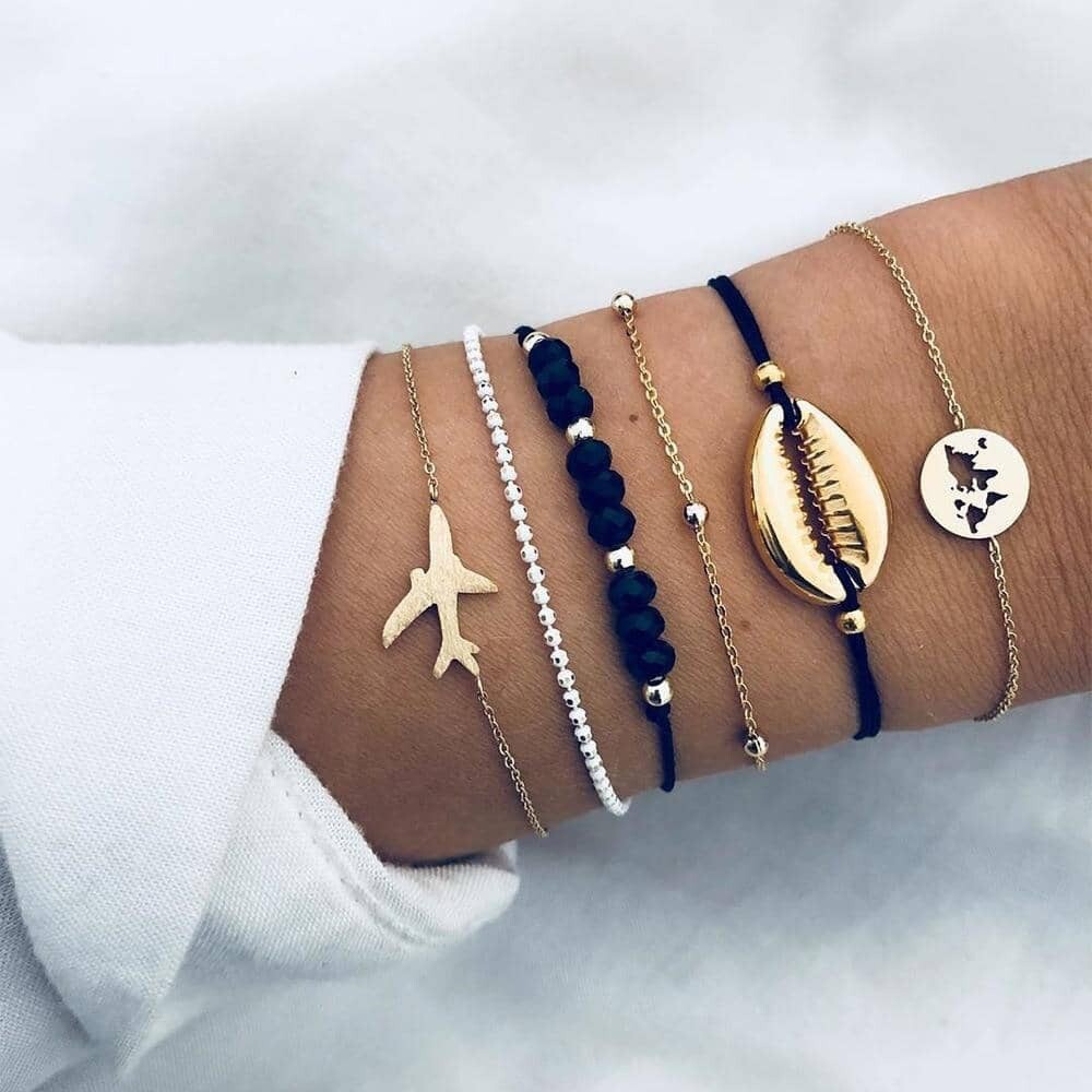 Bohemian Bracelet Sets Multilayer Boho Charm Bracelets 19 Styles