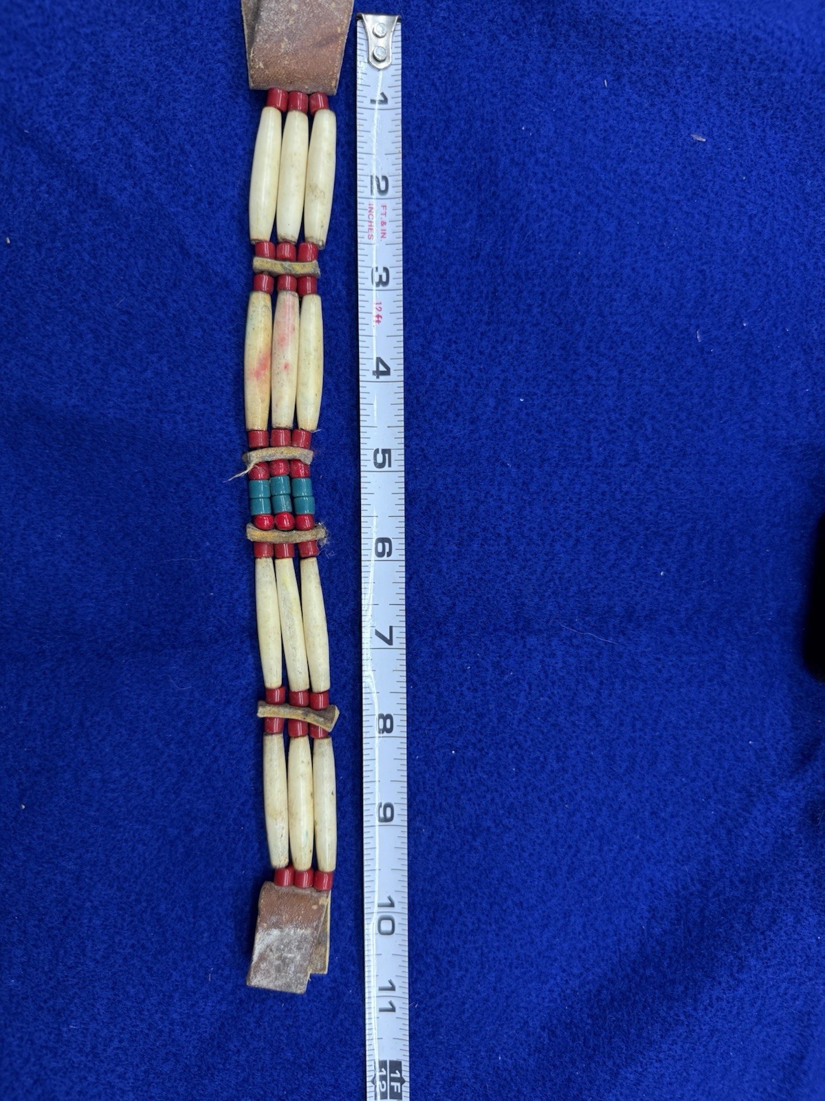 Handmade Native American Hair Pipe Choker Abalone Shell Beaded Necklace Set 4 +