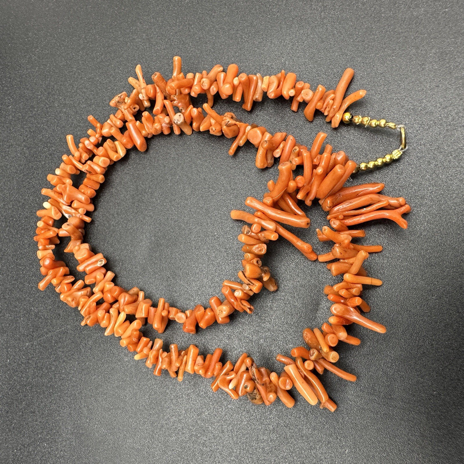 Wonderful ￼29,2 gram Antique natural coral necklace Rare