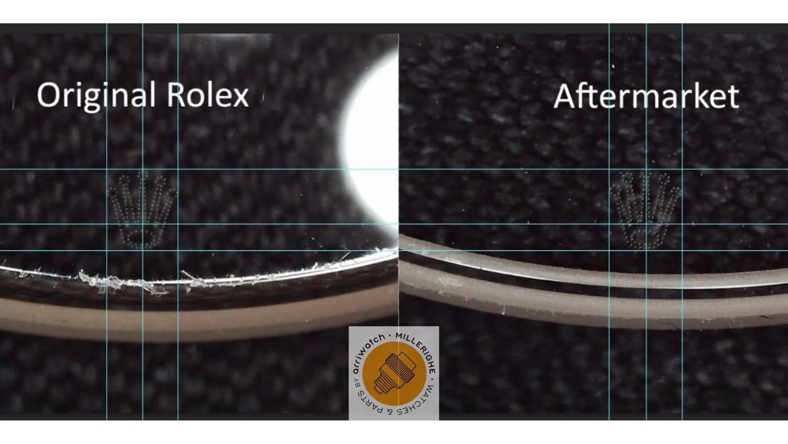 Rolex Sapphire Crystal 25- 295C- C1 Vetro Zaffiro LOGO Datejust Submariner GMT
