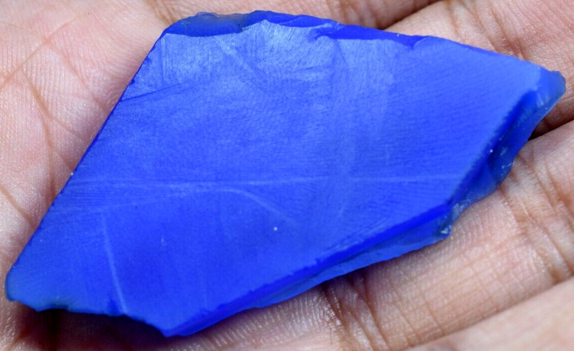 80.85 CT Natural Blue Chalcedony Brazilian Superb Untreated Slab !!!!
