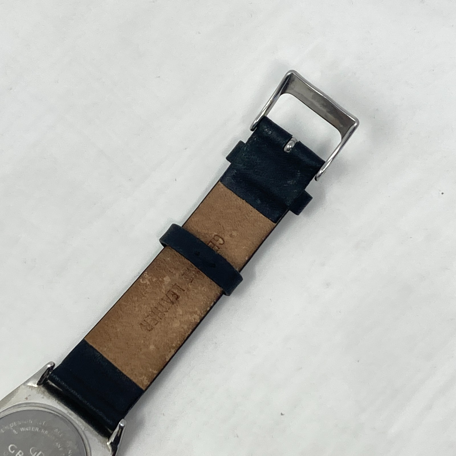 Skagen Grenen Watch Women 29mm Silver Tone Date Crystals Leather New Battery