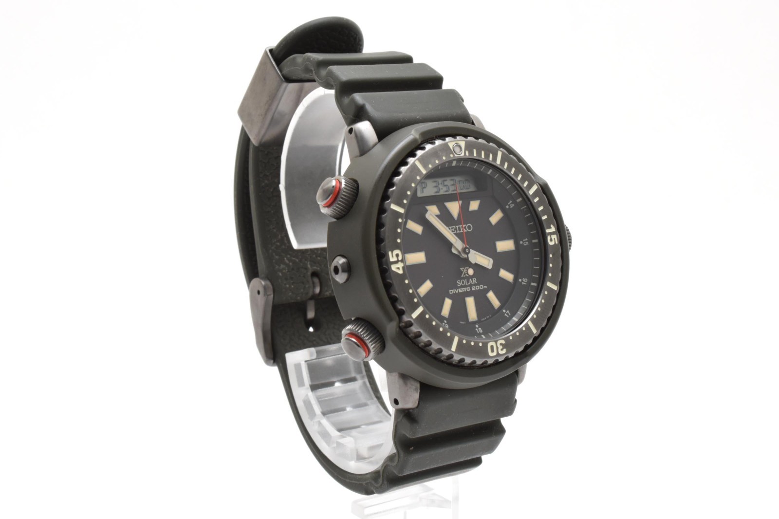 【Box】 Seiko Prospex SBEQ009 H851-00B0 Solar Diver Arnie Ana-Digi Safari #172