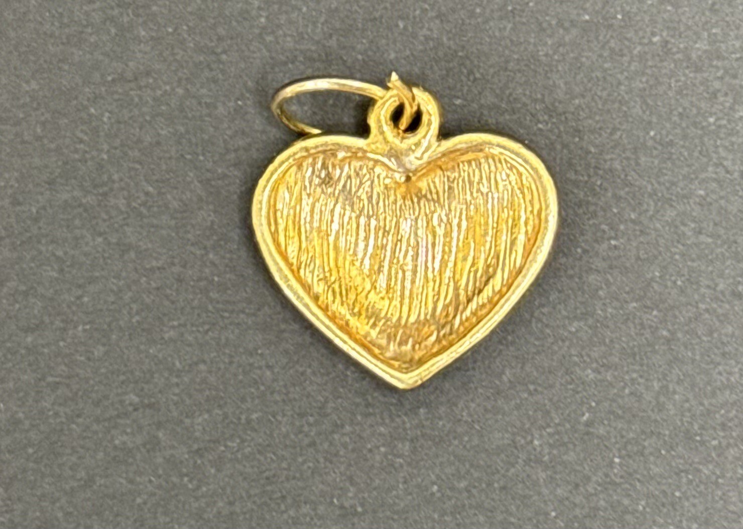 Lot of 4 Gold tone & Enameled Heart Pendants Approx. 0.75″ diameter