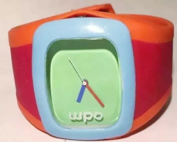 Odm Watch Green Face Orange Red Silicone Wide Band Blue Bezel Men Women New