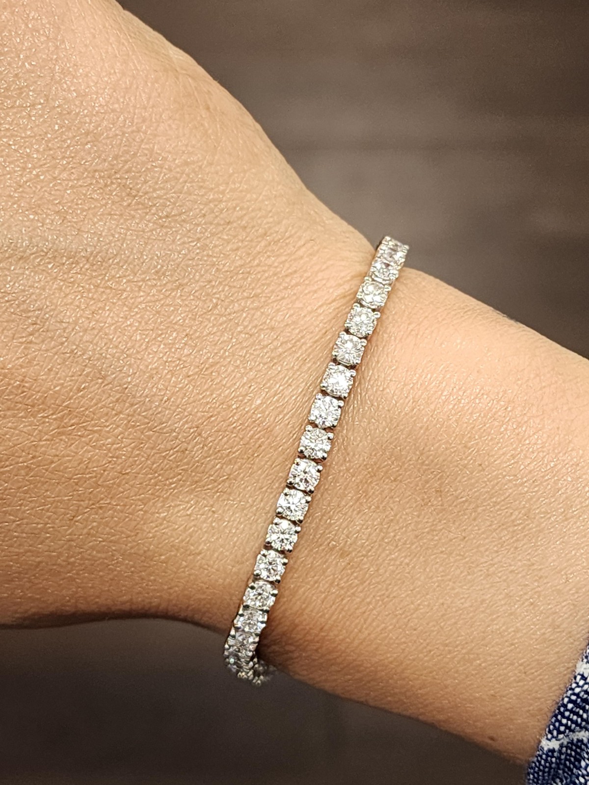 6.68 ct Diamond Tennis Bracelet