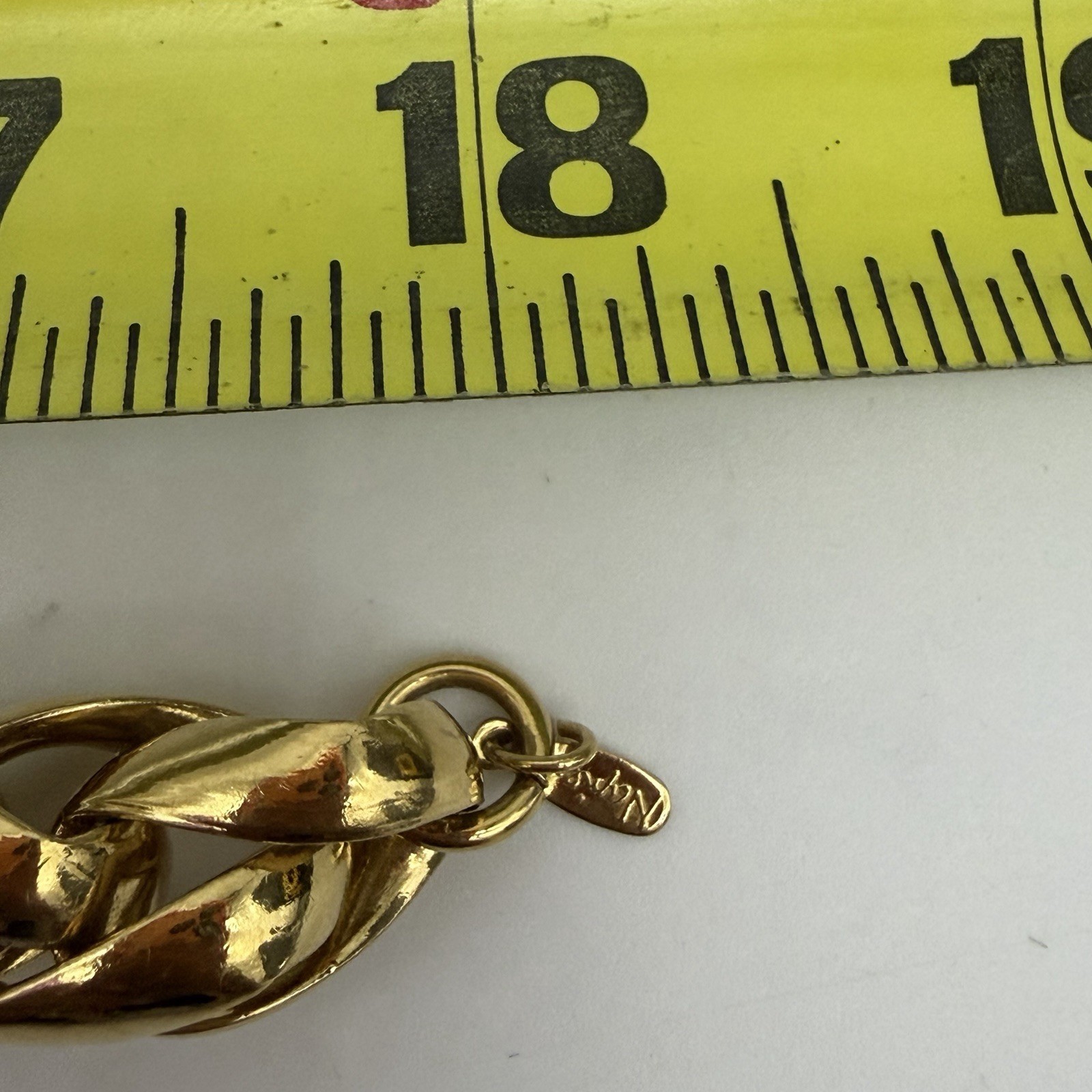 Vtg Napier Chunky Gold Tone Thick Heavy Rope Necklace 13.4 Mm Substantial 202 Gr