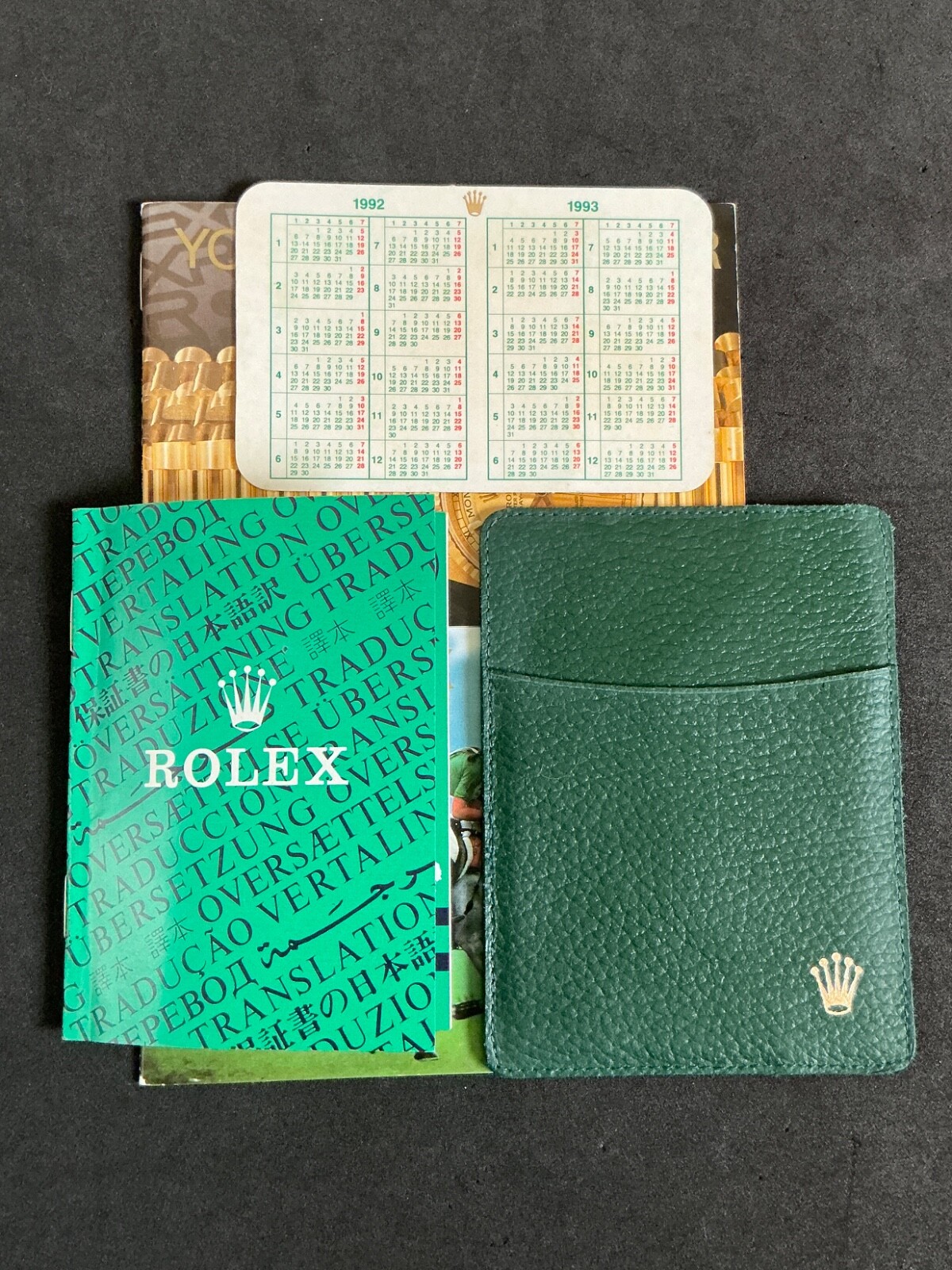 Authentic Rolex Factory 1992 Full Set Document For 1992 DateJust 16234 16233….