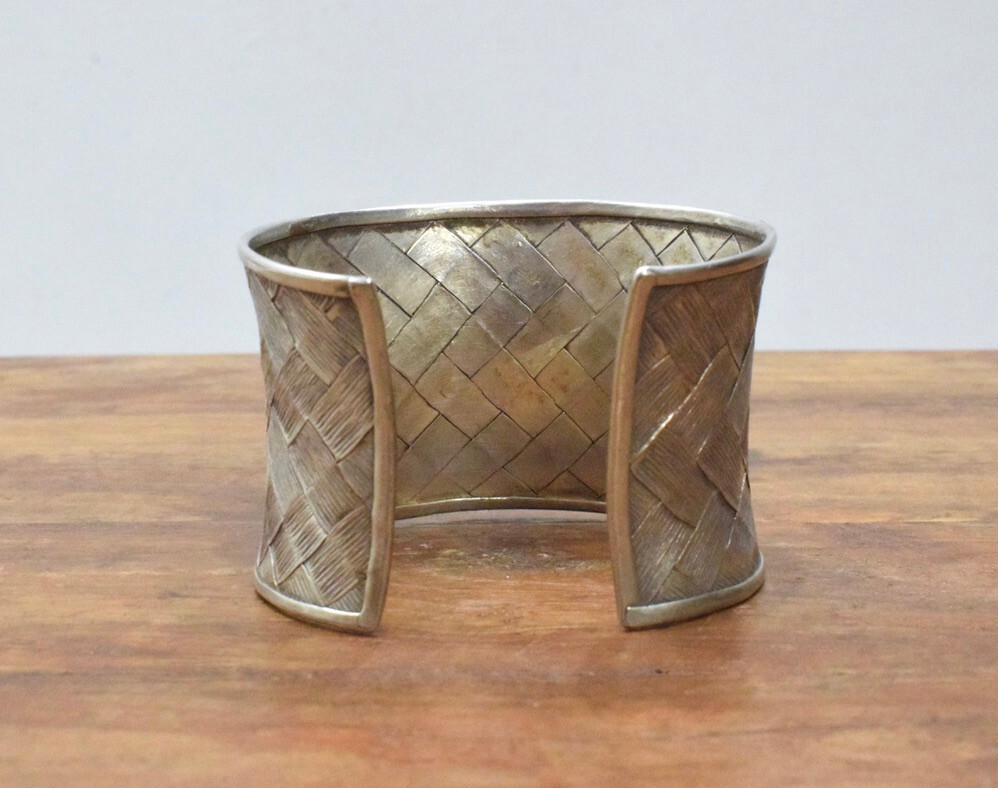 China Miao/Hmong Hill Tribe Sterling Silver Cuff Bracelet