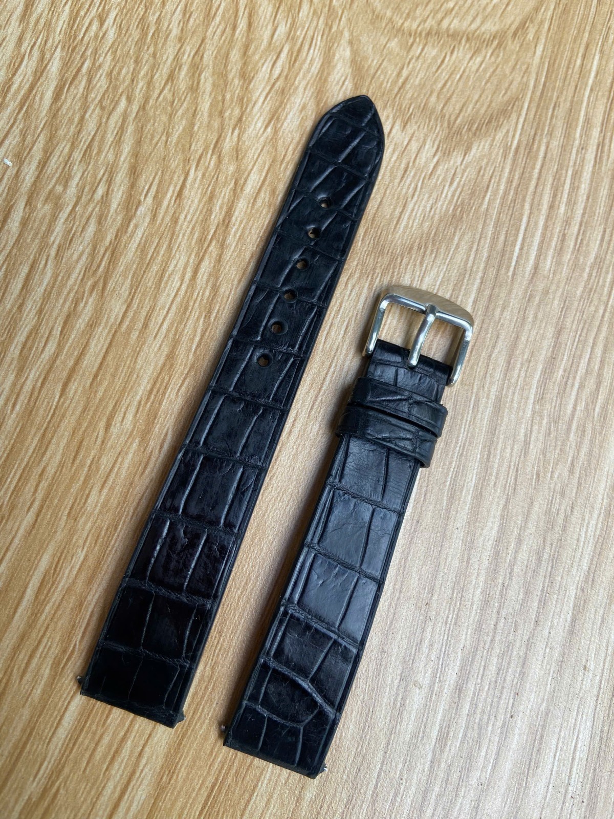 Real Black leather Watch Strap Band 14 16 17 18 19 20mm 21mm 22mm 23mm 24mm 26mm