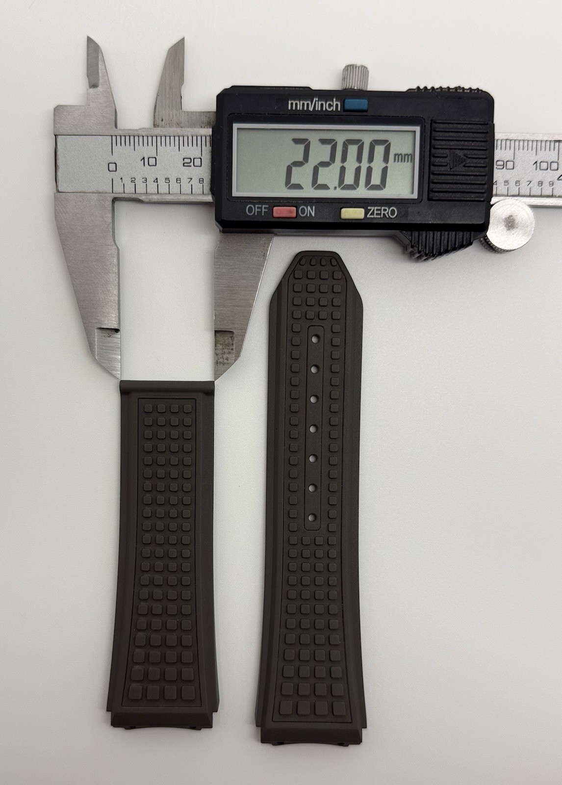 Zenith Defy 21 23mm x 22mm Gray Rubber Watch Strap Band 2322-787 Authentic OEM