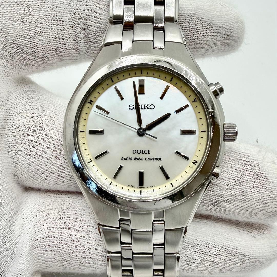 [Working Condition] Seiko Dolce Mother-of-Pearl Dial Men’s Watch 5B21-0AC0