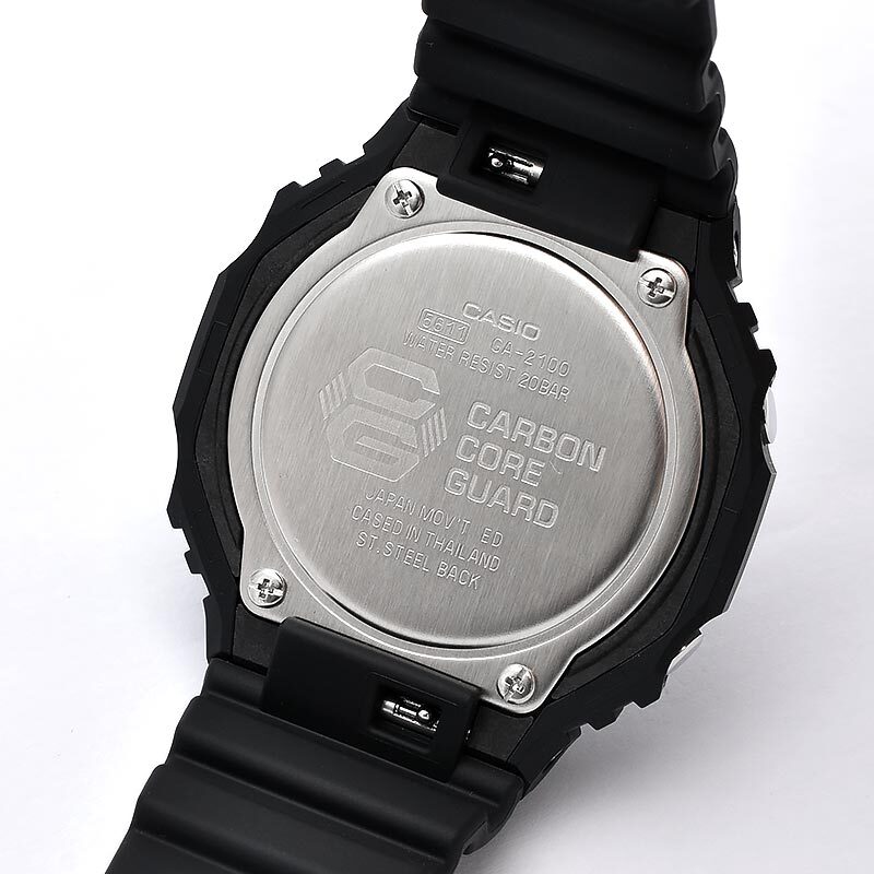 CASIO G-SHOCK GA-2100-1AJF Carbon Core Guard Watch Analog Digital Black Men’s