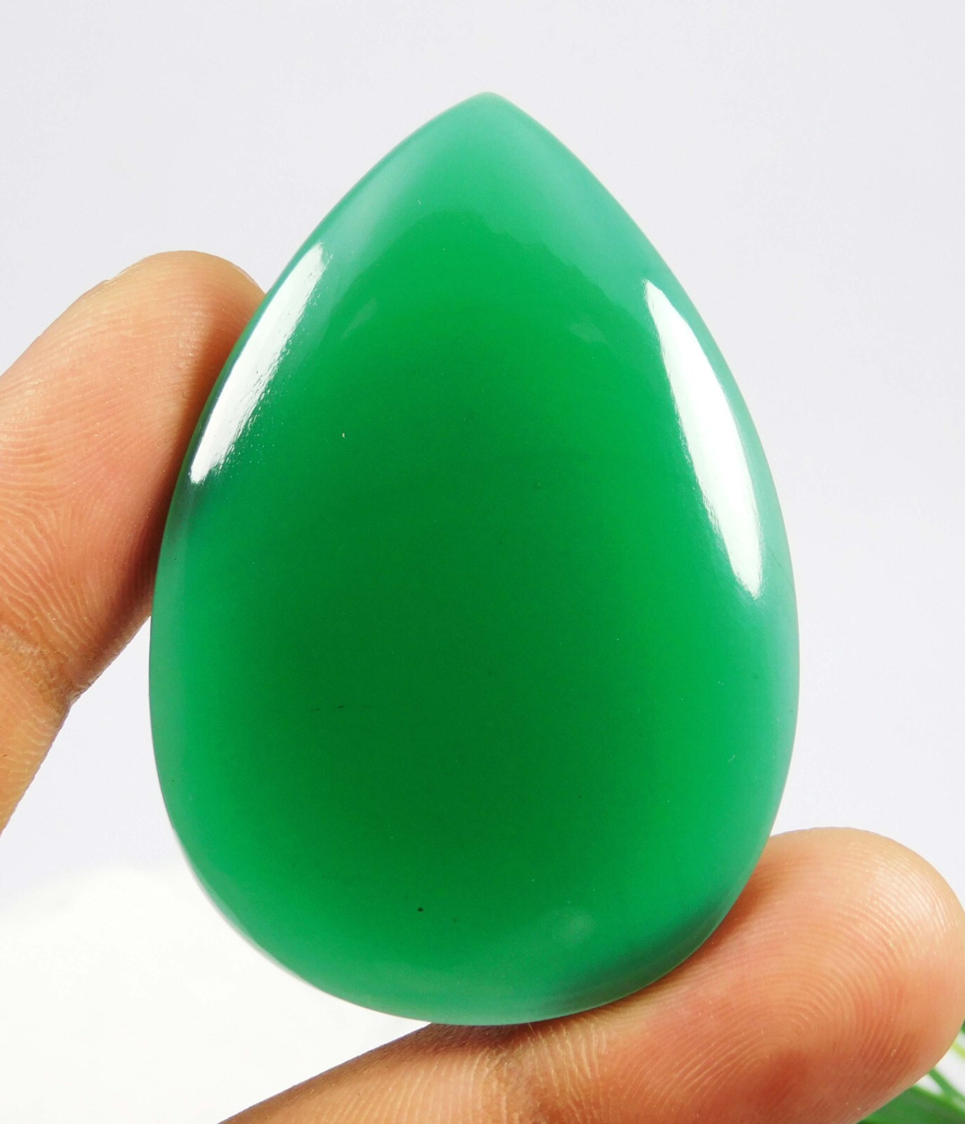 97.70 Ct Natural Green Onyx Sulemani Hakik Loose Gemstone For Jewelry Making