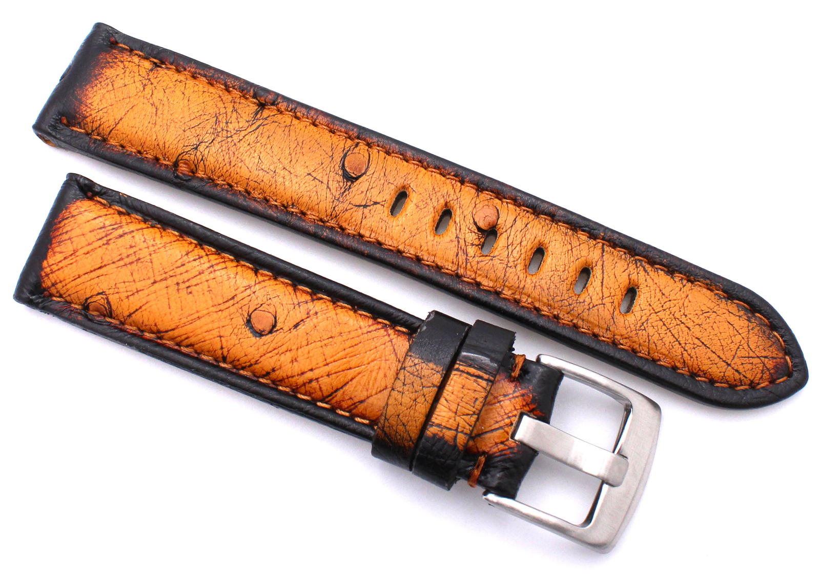 Strauss Watch Strap Cognac 20mm /18, Compatible Omega Made Germany
