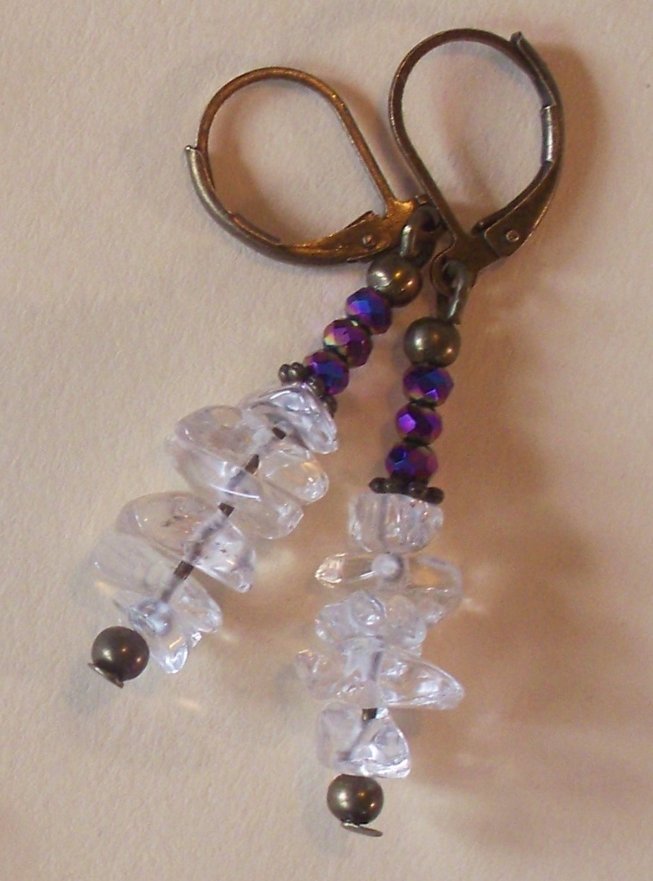 ROCK CANDY QUARTZ Lever back handcrafted YOU CHOOSE XGE