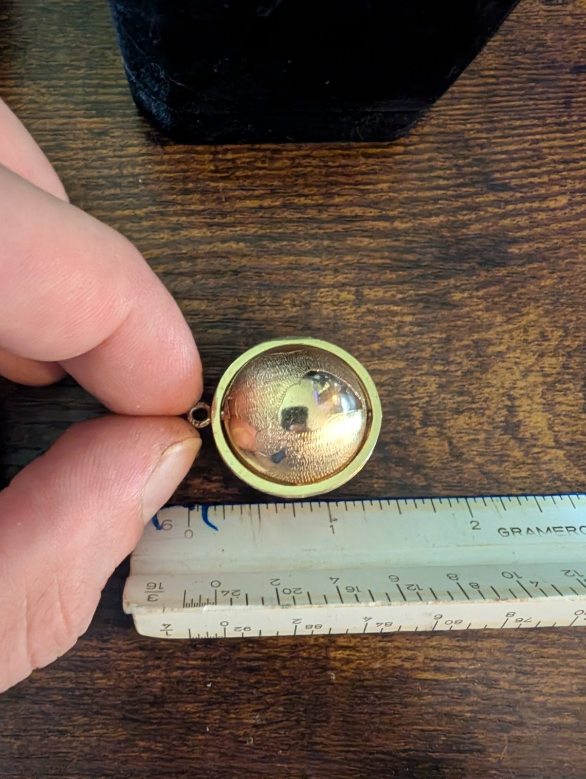Vintage 14k Solid Yellow Gold Spinning World Globe Pendant Charm Big/Heavy 15g+