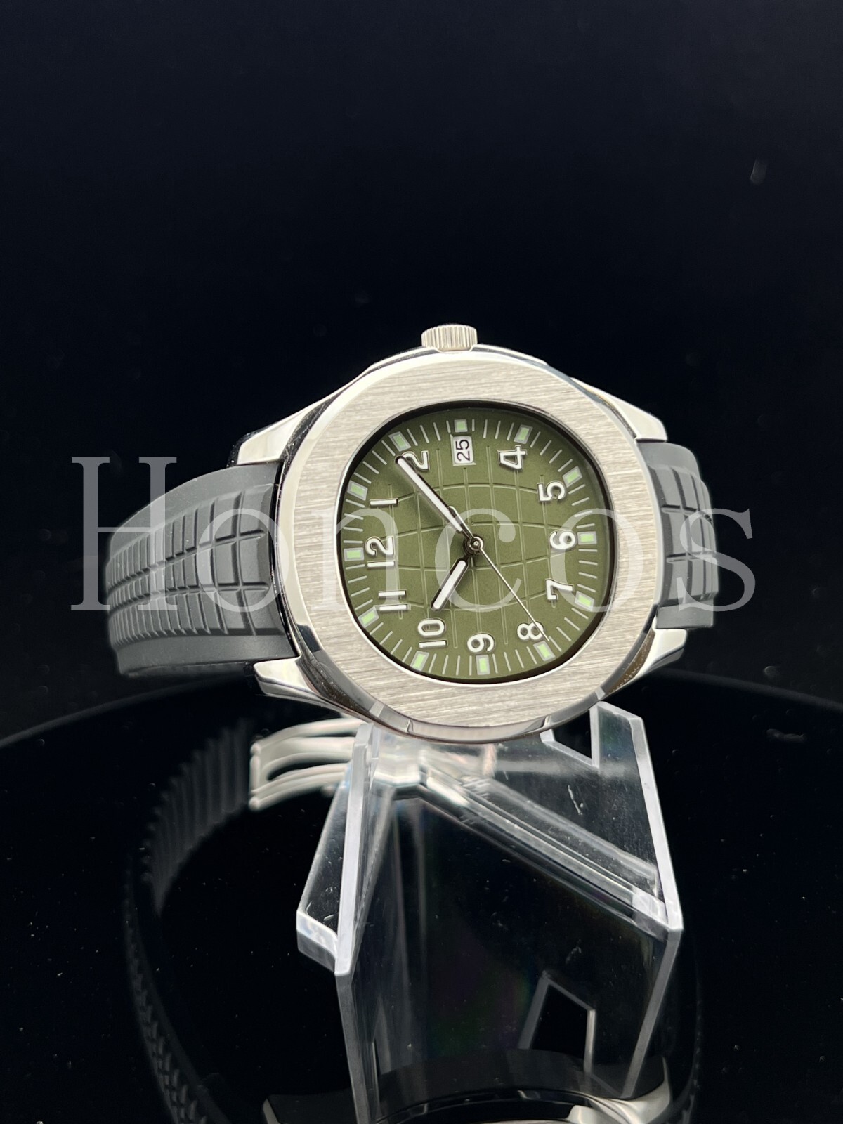 Custom Made MODS Watch with NH35 Movement Aquanaut 5167A PP Style khaki Green BK