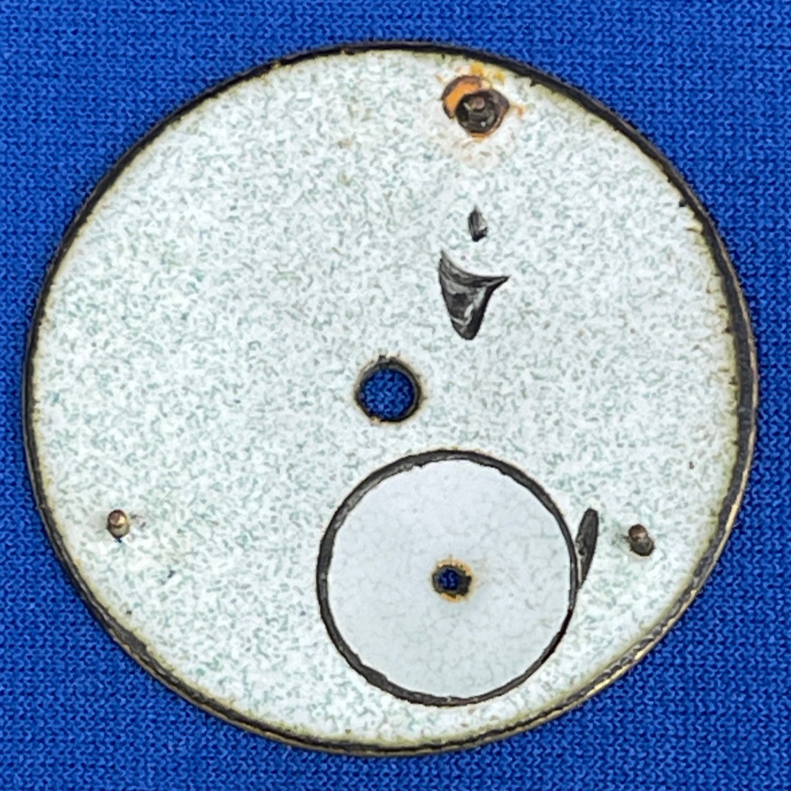 A W Waltham Single Sunk Roman Numeral Pocket Watch Enamel Dial 45.4mm