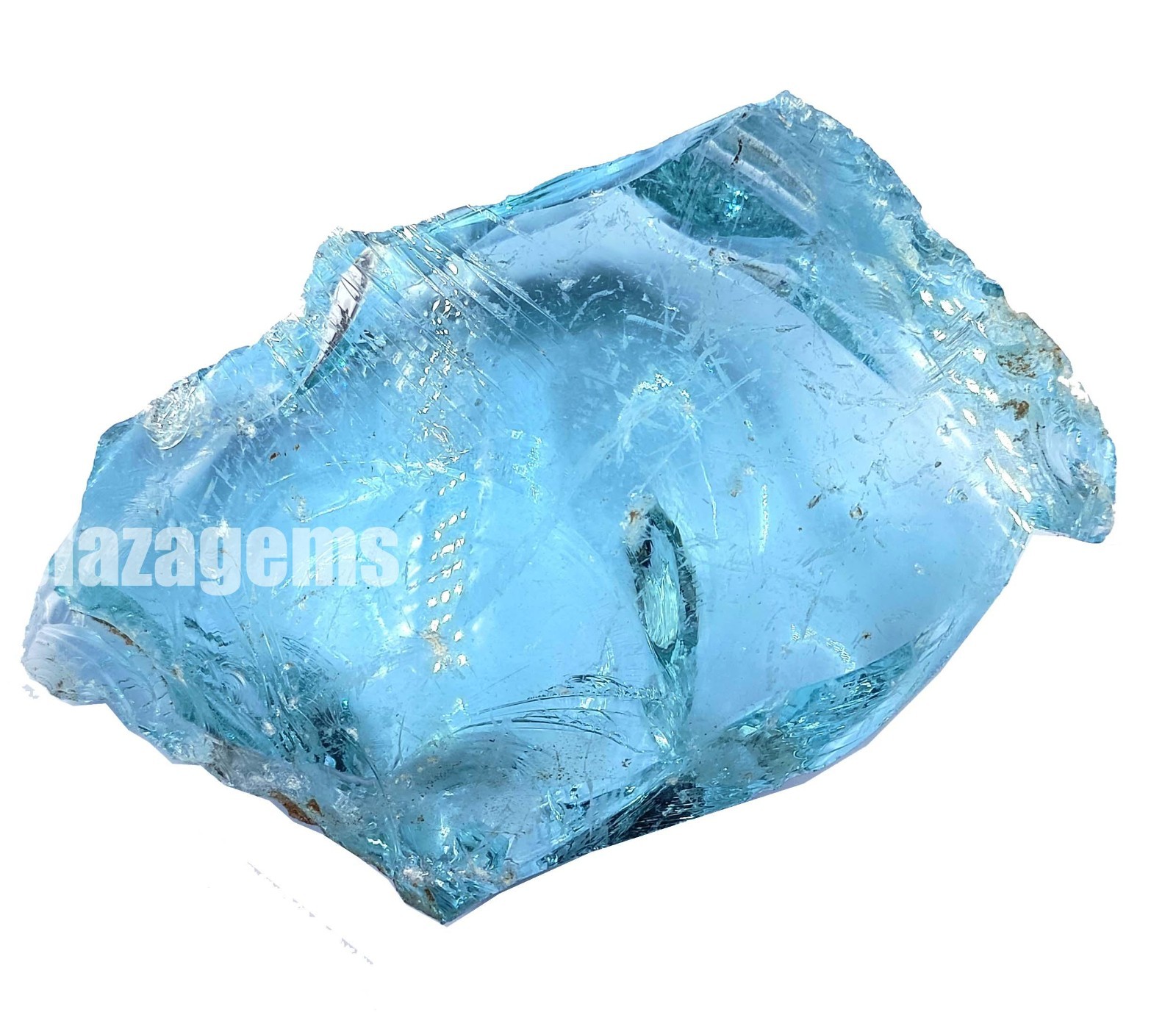 Huge 3000 CT Aquamarine Rough Stone – Natural Blue, Uncut, EGL Certified 5ASF