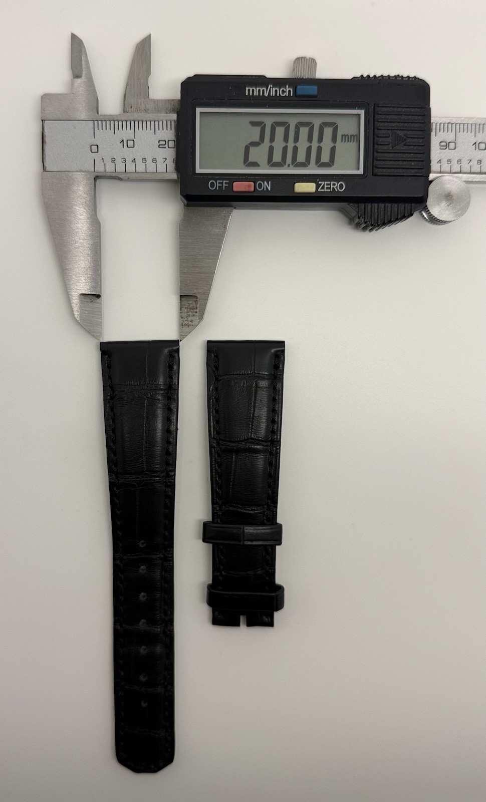A. Lange Sohne 20mm x 16mm Black Alligator Watch Strap Band Authentic OEM