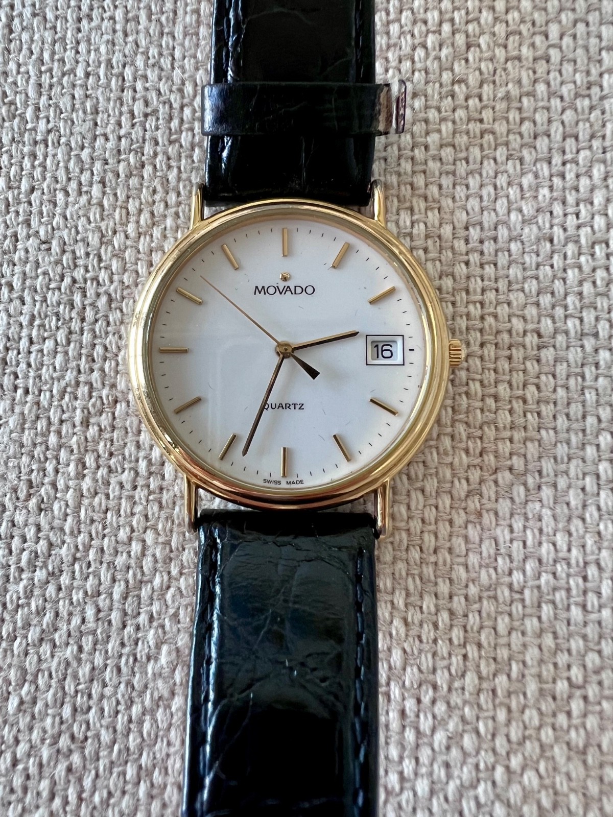 Movado Museum 87-A4-885M Working New Battery