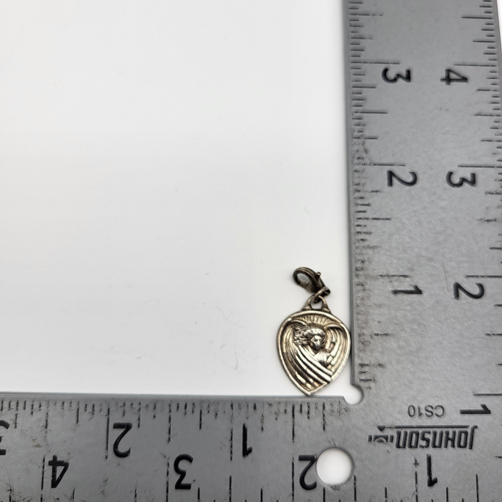 Gabriel Angel of Hope Vintage Sterling Silver Bracelet Clip Charm Pendant