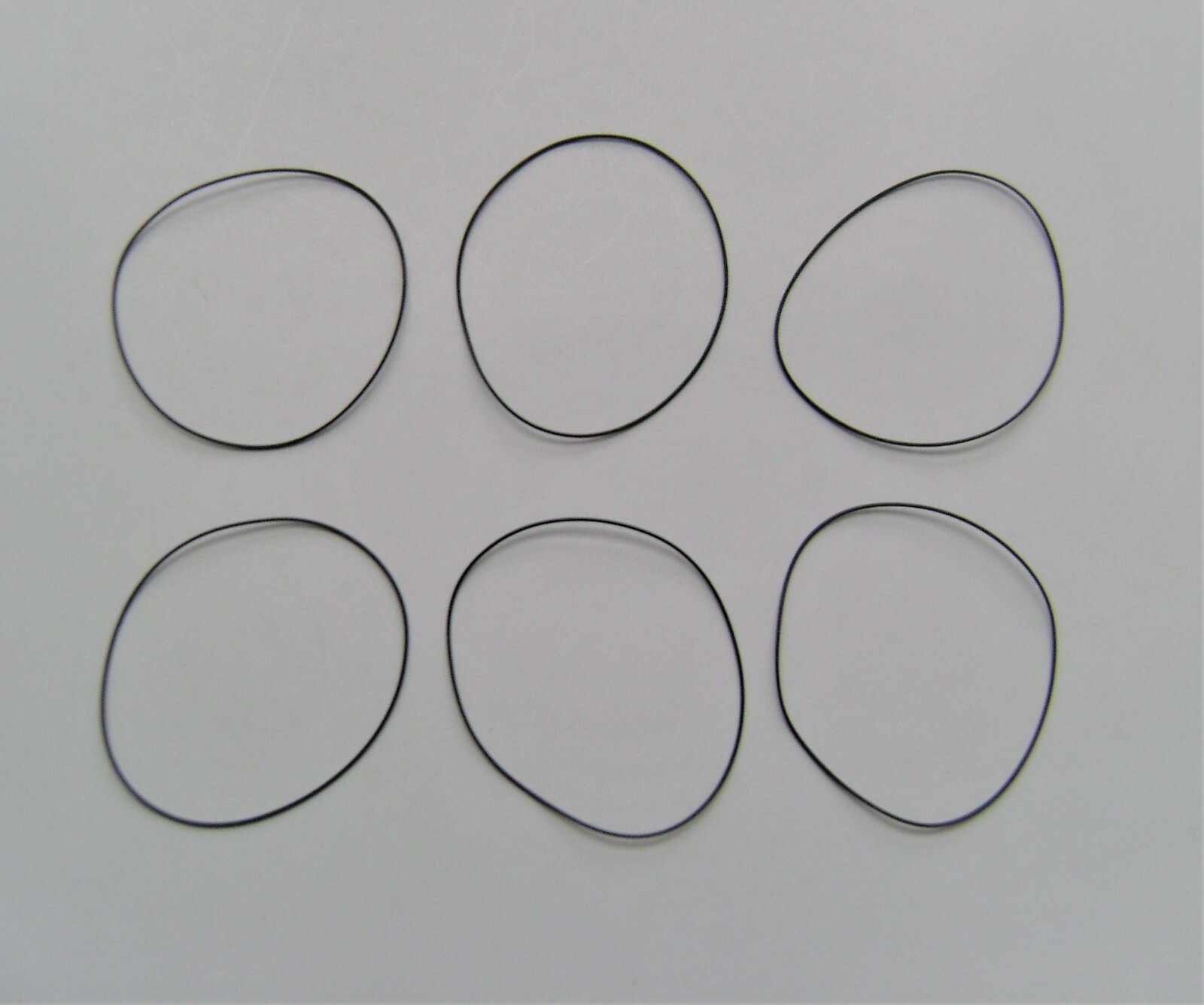 Watch gasket waterproof o ring thickness 0.4mm diameters 14.0 to 42.0mm 6 pcs.
