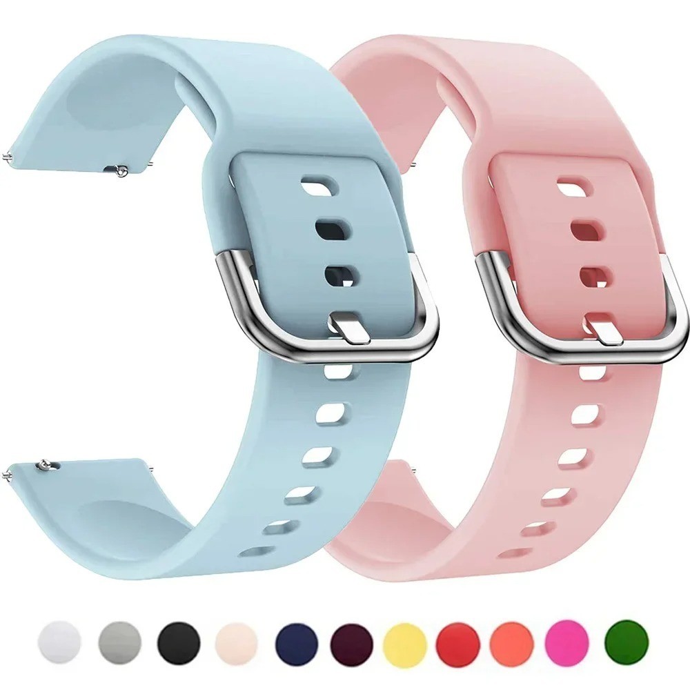 22mm Sport Silicone Band for Redmi & Xiaomi Mi Watch Adjustable Strap