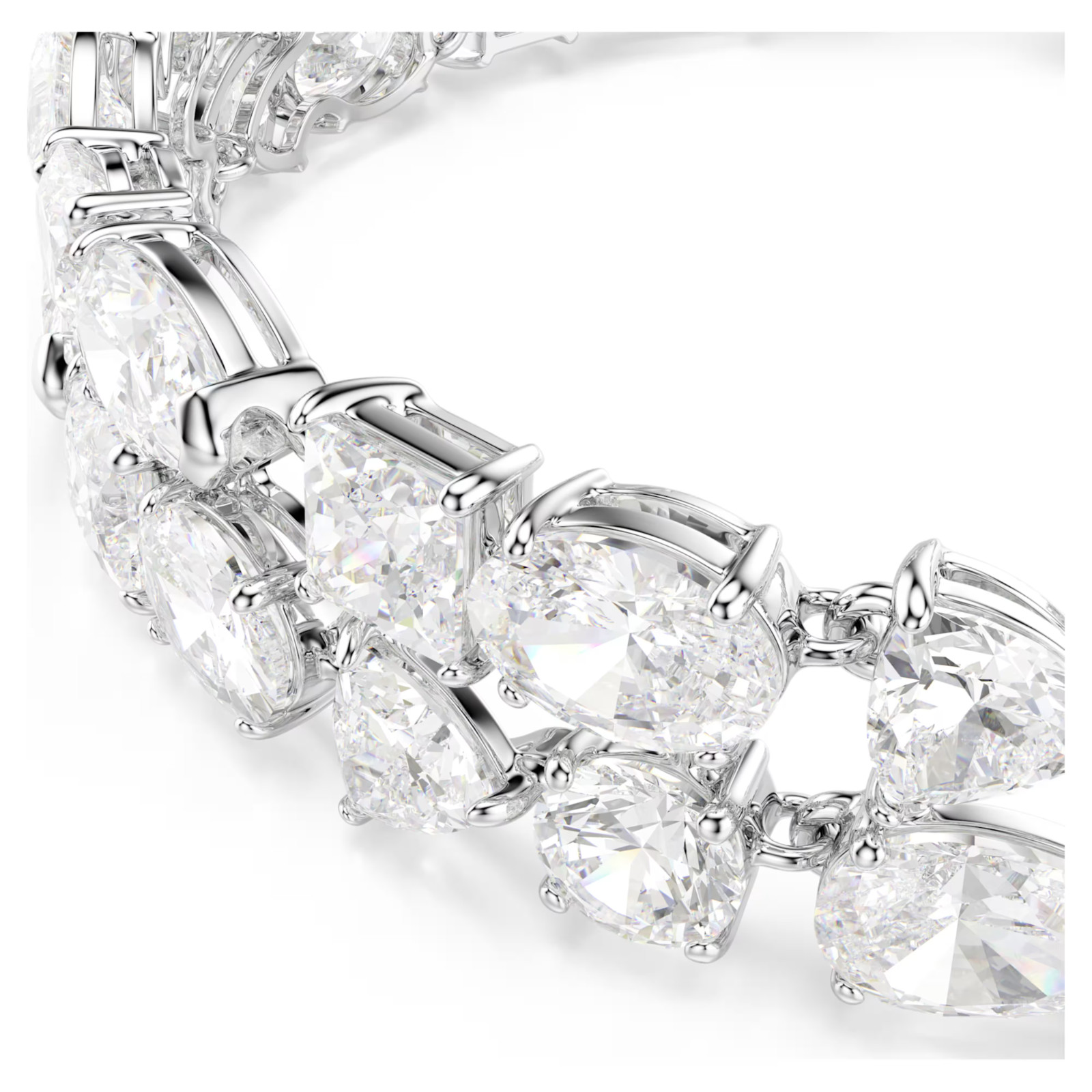Swarovski Mesmera Bracelet White Mixed Cuts Rhodium Plated 5669927 – Brand New