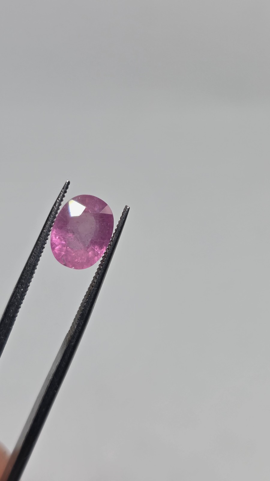 2.82 Ct Natural Pink Sapphire Mozambique Heated Oval Shape Loose Gemstone
