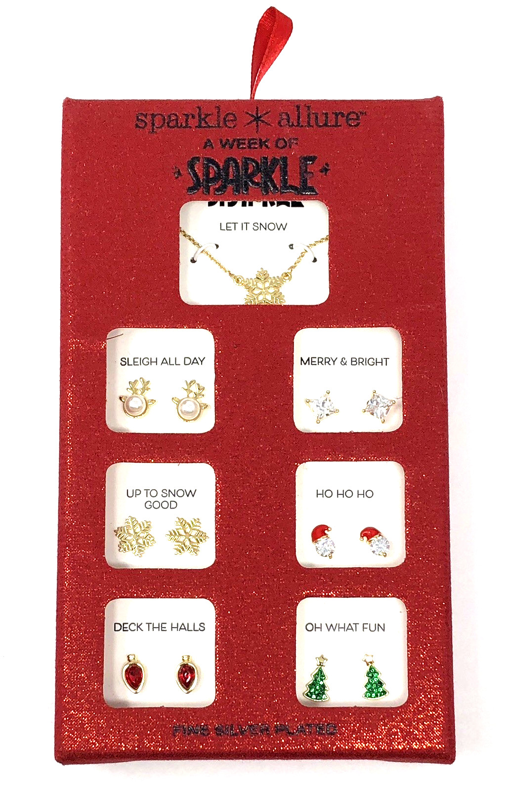 Sparkle Allure Jewelry Set Earrings & Necklace Christmas – NIB New in Box
