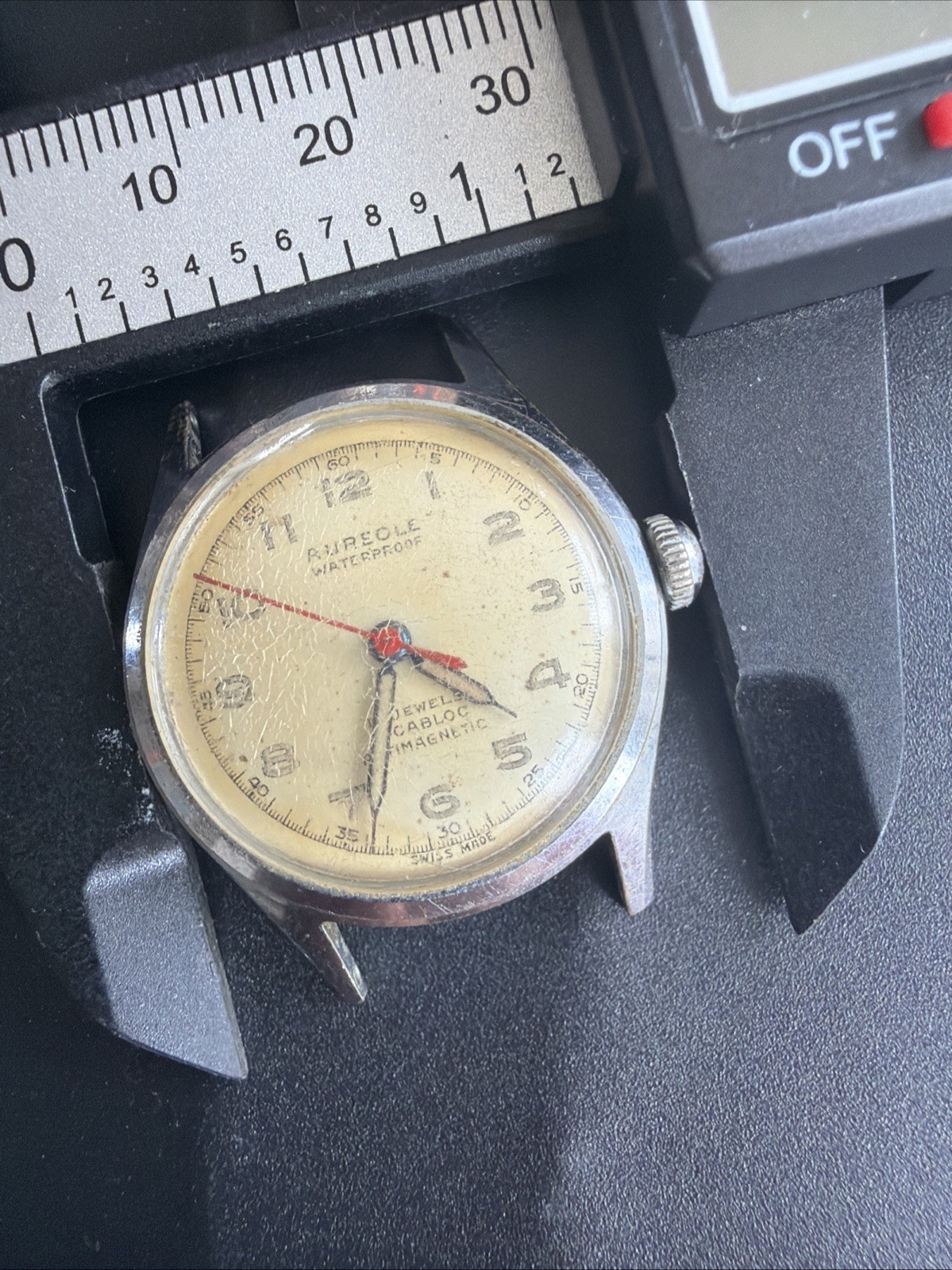 AZ18 VTG Mechanical Wind Aureole Mens 30+mm Watch Repair Sold As Is Conditions**