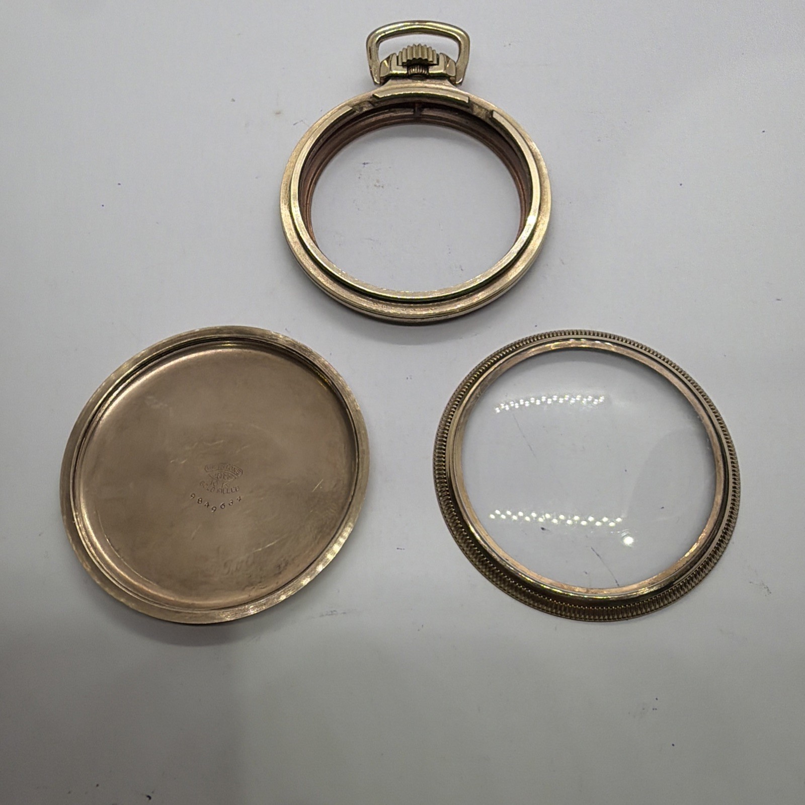 VERY NICE HEAVY KEYSTONE 10K YGF 16s MAINLINER POCKET WATCH RAILROAD CASE