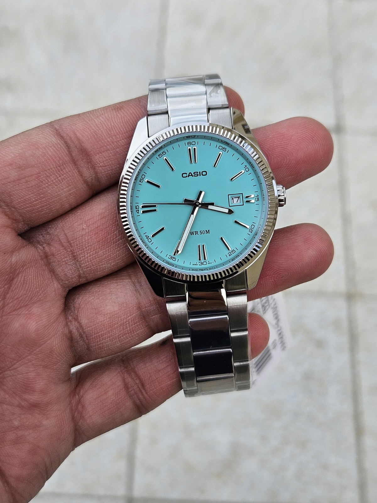 “Casio MTP-1302PD TIFF Blue Dial – Classic Men’s Stainless Steel LIMITED STOCK