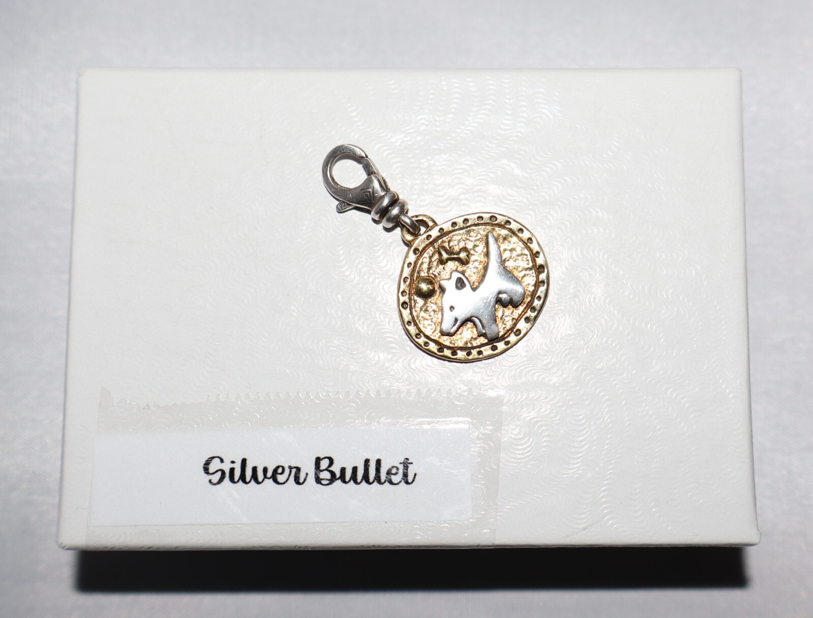 Silpada Sterling Silver & Brass “My Best Friend” Clip-On Puppy Charm C2542
