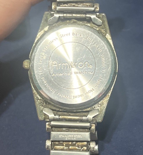 Armitron Men’s Day/Date Easy To Read Metal Expansion Bracelet Watch, 20/4591TT