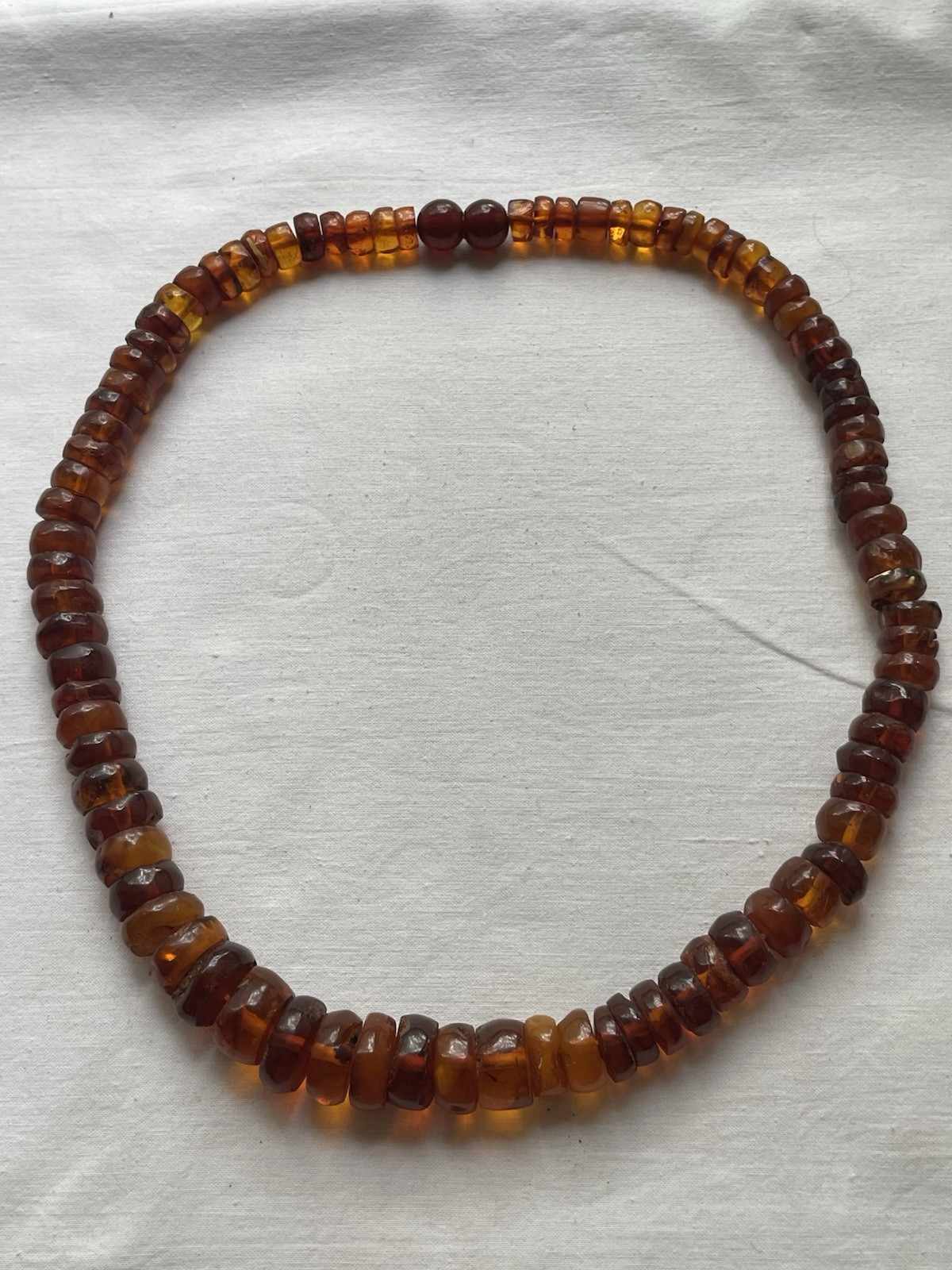 Genuine Ukrainian old amber necklace 19 century 103 grams BIG BEADS 10-20mm