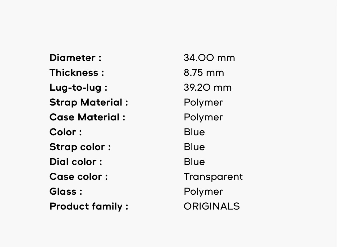 Swatch – Blue Pasta – GG138 – 1995 – Original Art Box – Art – Gent