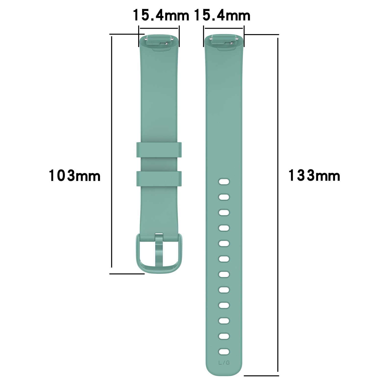 15.4mm Watch Strap for Fitbit inspire3 Replacement Band