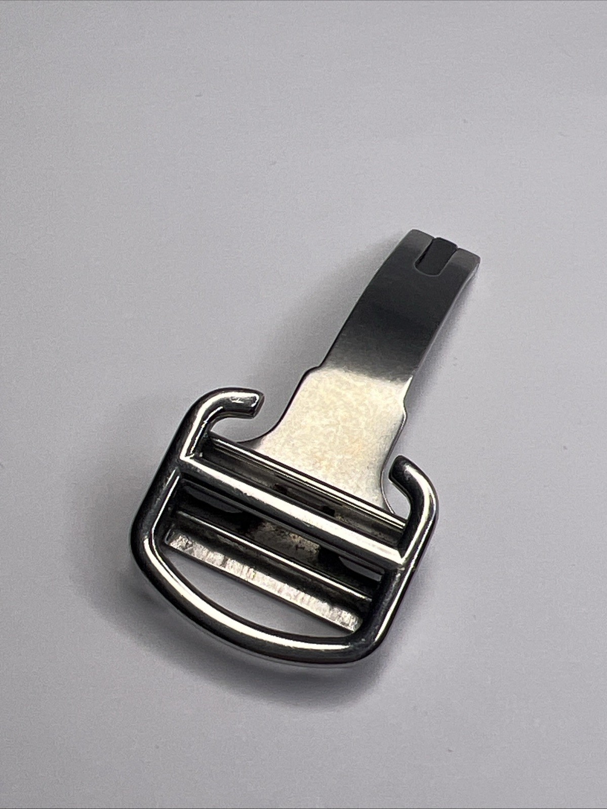 Cartier Polished Steel 18mm Deployant Clasp For Foldover Strap Band OEM