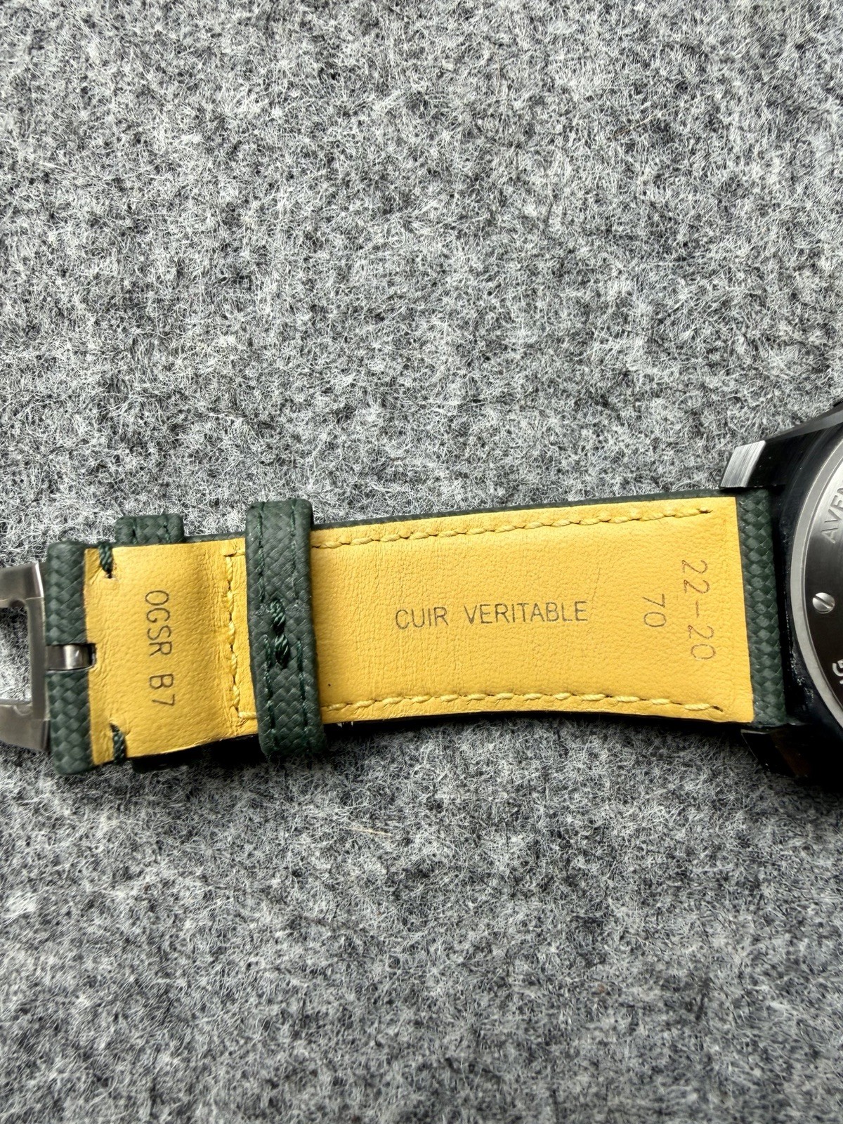 Breitling Avenger Automatic GMT 44mm Black Dial Green Leather Strap 300m