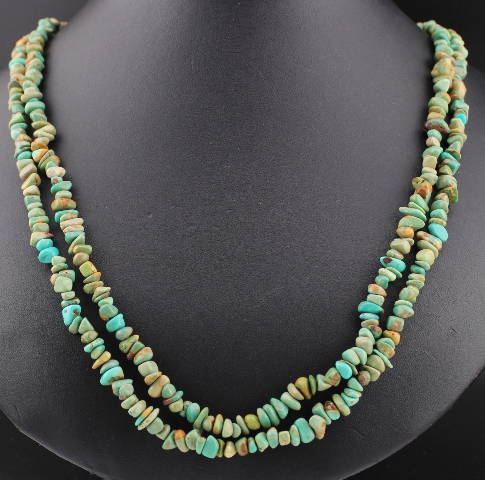 Mine Finds by Jay King Extra Long 48″ Blue Green Turquoise Nugget Necklace