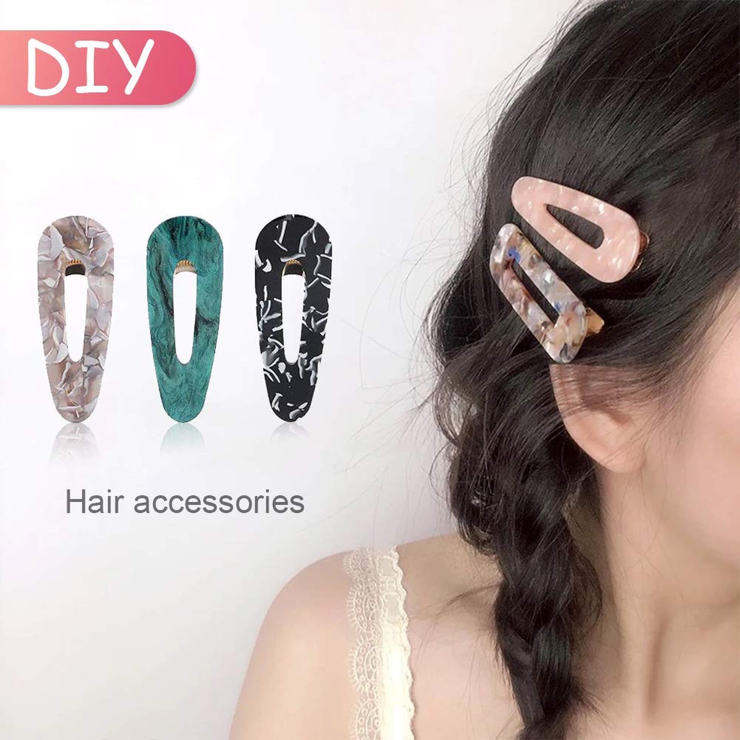 30pcs Gold Alligator Hair Clips Barrettes Metal Hollow Hair Clip for Silicone…