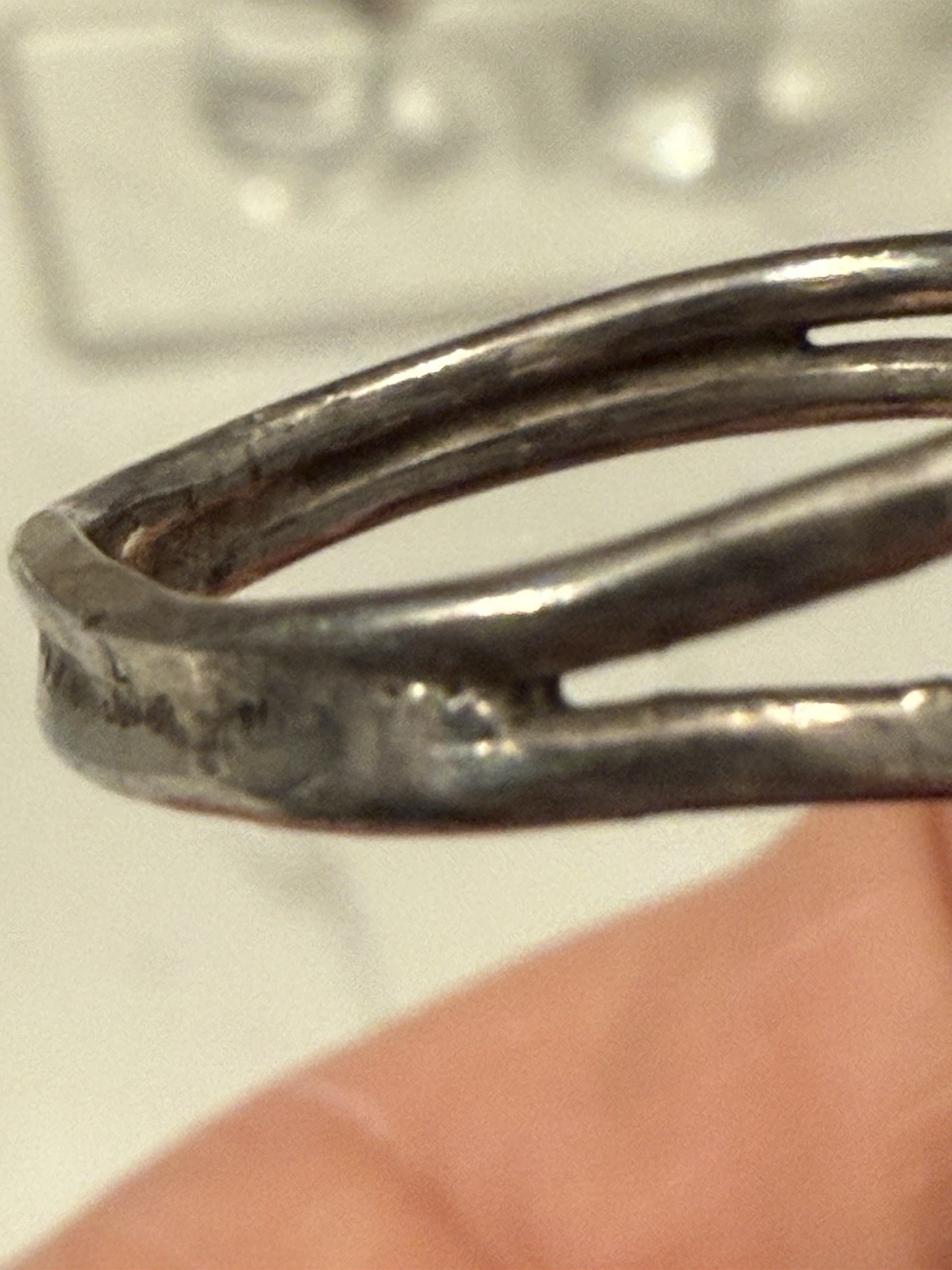 Vintage Native Gecko Lizard Sterling Silver Ring – size 9 – 8.8 Grams