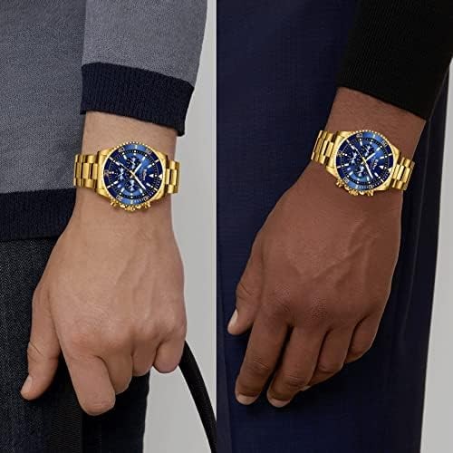 Invicta Reloj De Acero Inoxidable Bañado en Oro Para Hombre