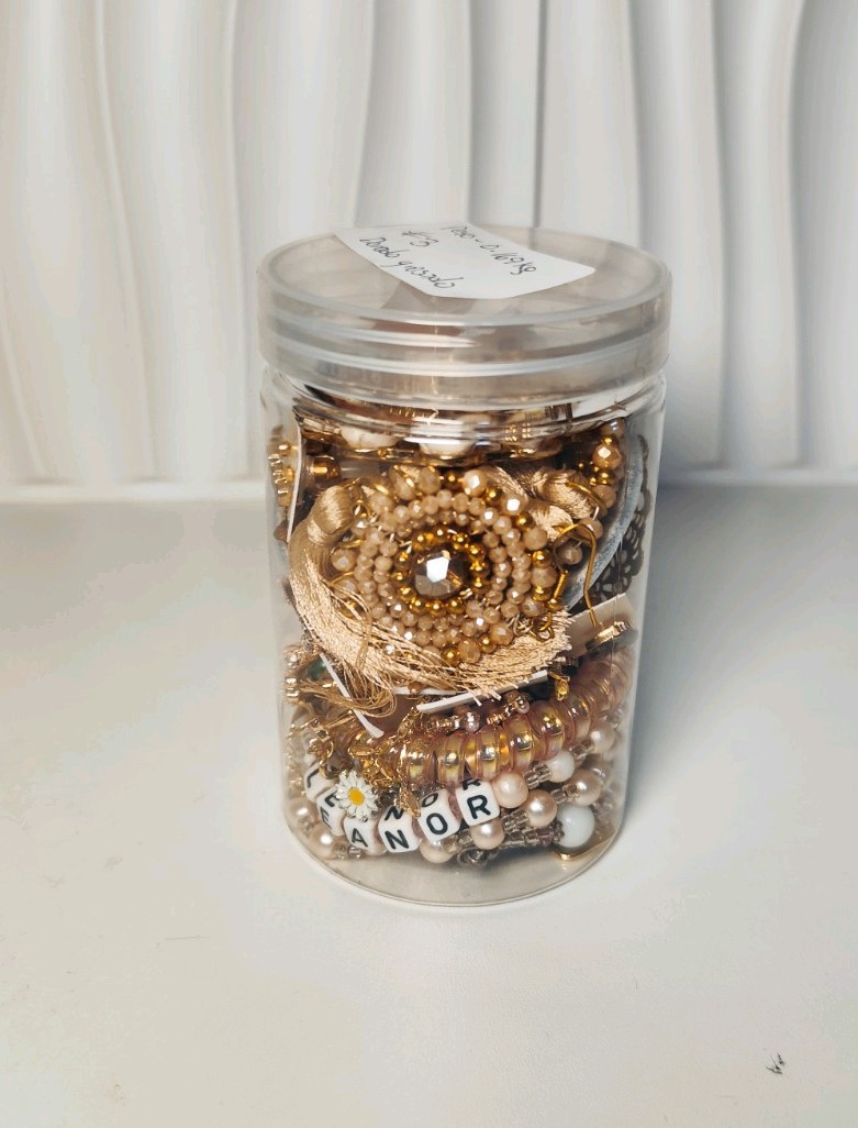 Mystery Jewelry Jar 9 oz – #3 Vintage & Modern jewelry – ALL WEAREABLE 10 pcs+