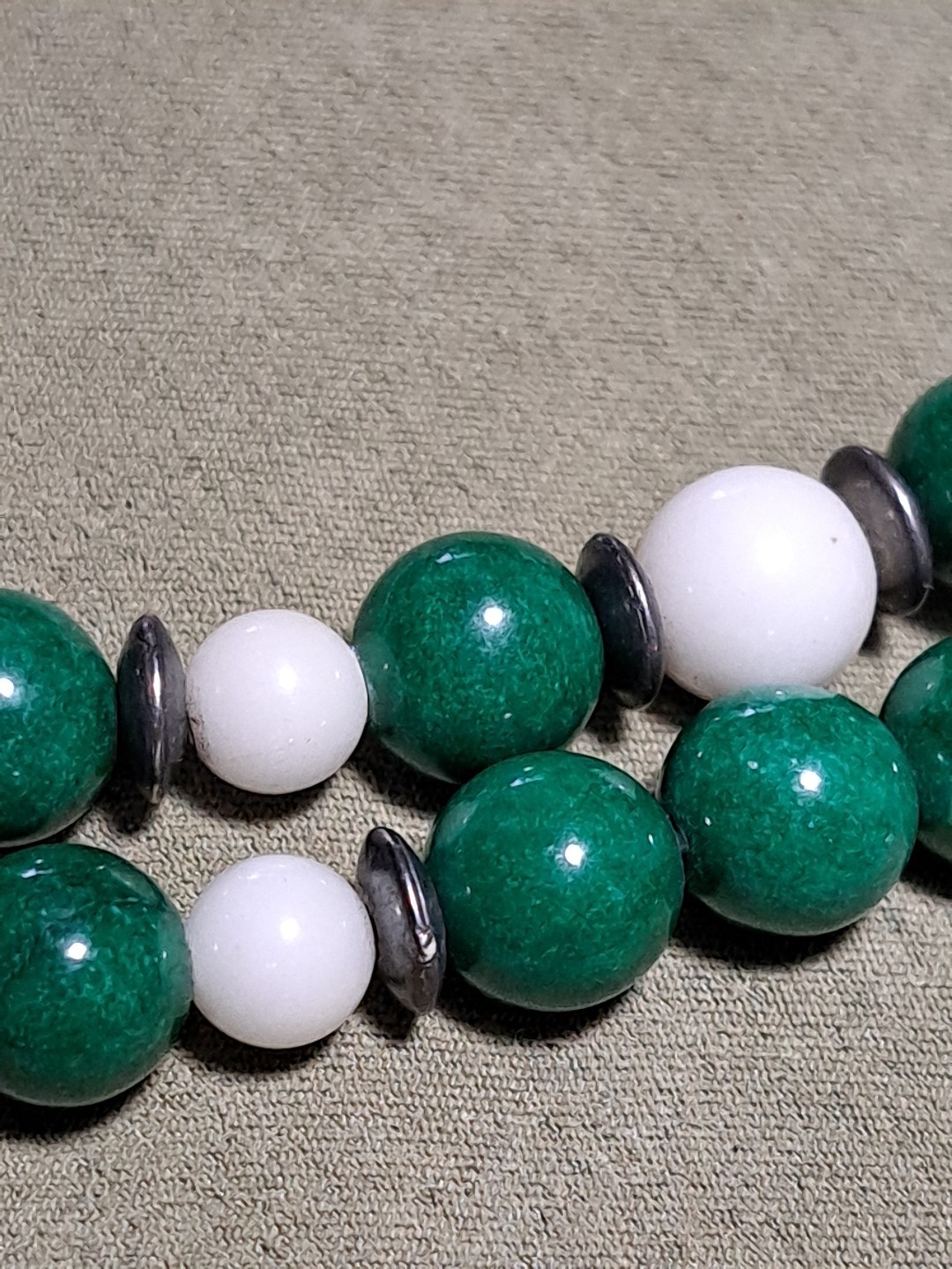 Vintage Mid 20th Century Gemstone 32″ Necklace